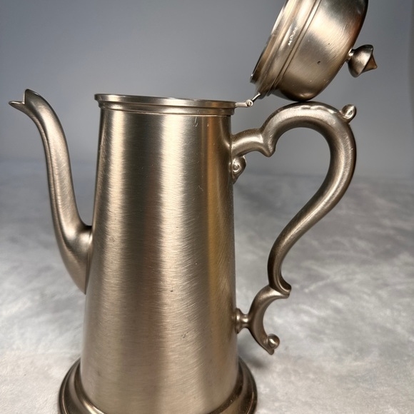 Colonial Pewter Broadman Lighthouse Coffee Tea Pot LongSpout Sugar & Creamer 130 - Picture 9 of 16
